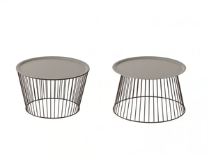 NOODLE - Round steel coffee table _ Et al.